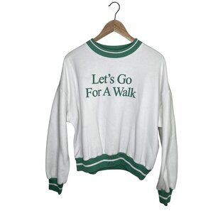 Yellow the Label Lets Go For A Walk Oversized Sweatshirt Size small